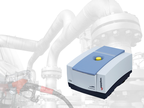 TD-NMR analysis of hydrogen content in hydrocarbons.